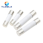 10PCS 5X20MM 6X30MM Fast Blow Ceramic Fuse 5*20mm 250V 0.1A 0.25A 0.5A 1A 1.5A 2A 2.5A 3A 3.15A 4A-30A Slow Break The Fuse Tube