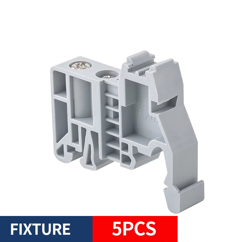 JINH CMK420 DIN Rail Lever Connector Kit Blue Quick Splicing Block with Number Strip for Panel