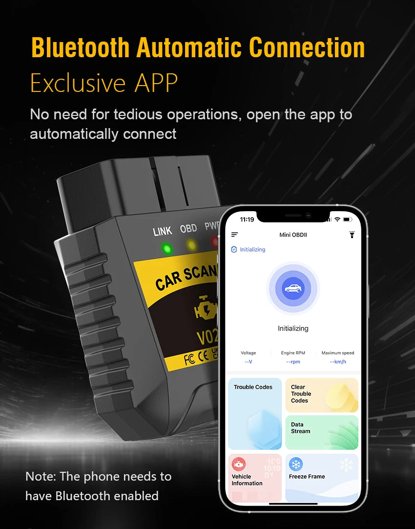 Support for Android /Window / IOS V020 ELM327 BLE Bluetooth 4.0 OBD-II Diagnostic Code Readers & Scan Tool for universal cars