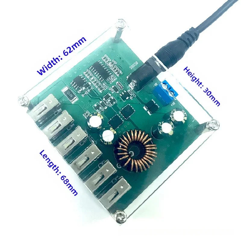 8A DC Step Down Converter 12V 24V 36V 48V to 5V USB Buck Power Module Voltage Stabilizer For Solar Car Motorcycle Battery Chargi