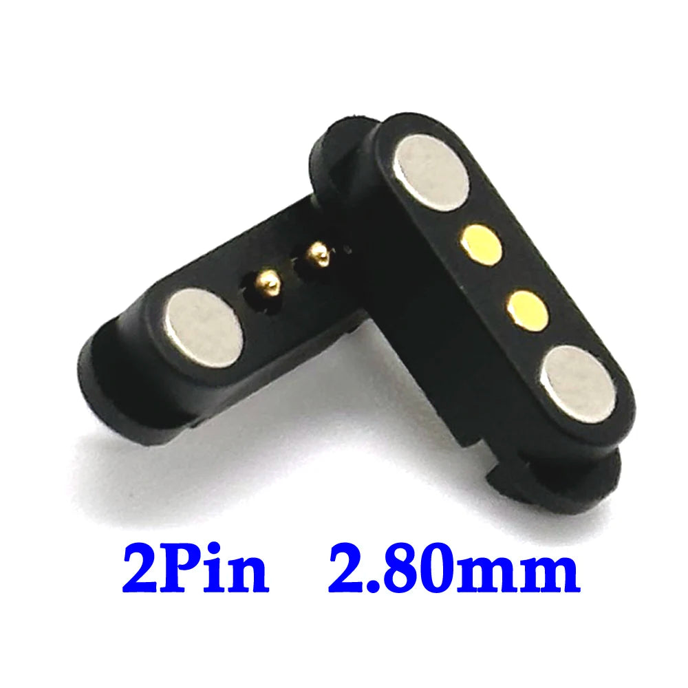 1-10sets 2A DC Magnetic Pogo Pin Connector 2Pin 3Pin 4Pin  5Pin Pogopin Male Female Spring Loaded DC Power Socket 2P 3P 4P 5P