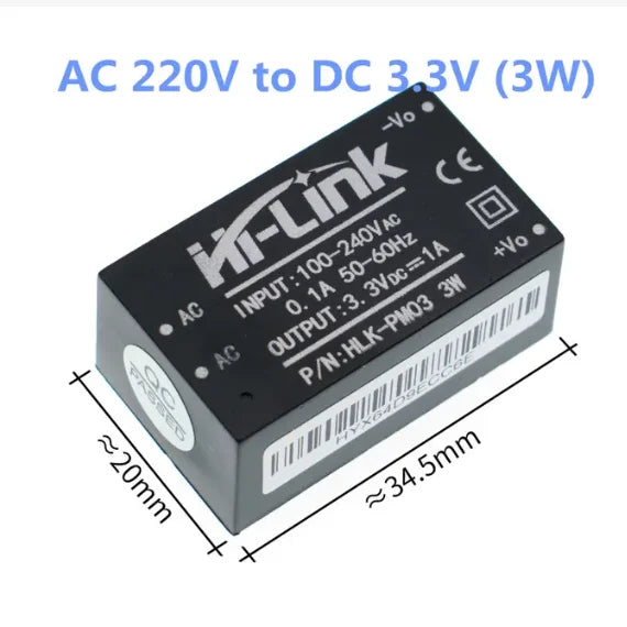 HLK-PM01 HLK-PM03 HLK-PM12 AC-DC 220V to 5V 3.3V 12V Intelligent Power Isolation Switch Module HLK-5M05 HLK-5M12 HLK-5M03