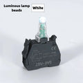 XB4 22mm Emergency Stop Button Switch Double Button Switch with Light Momentary Self Reset Mushroom Power Push Button Switch 10A