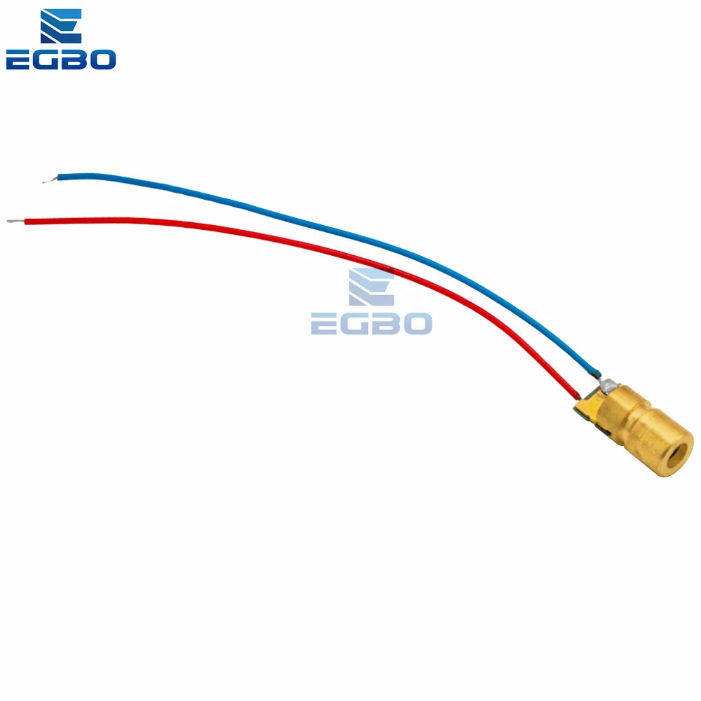 1PCS~20PCS EGBO 5V 650nm 5mW Adjustable Laser Dot Diode Module Red Sight Copper Head Mini Laser Pointer