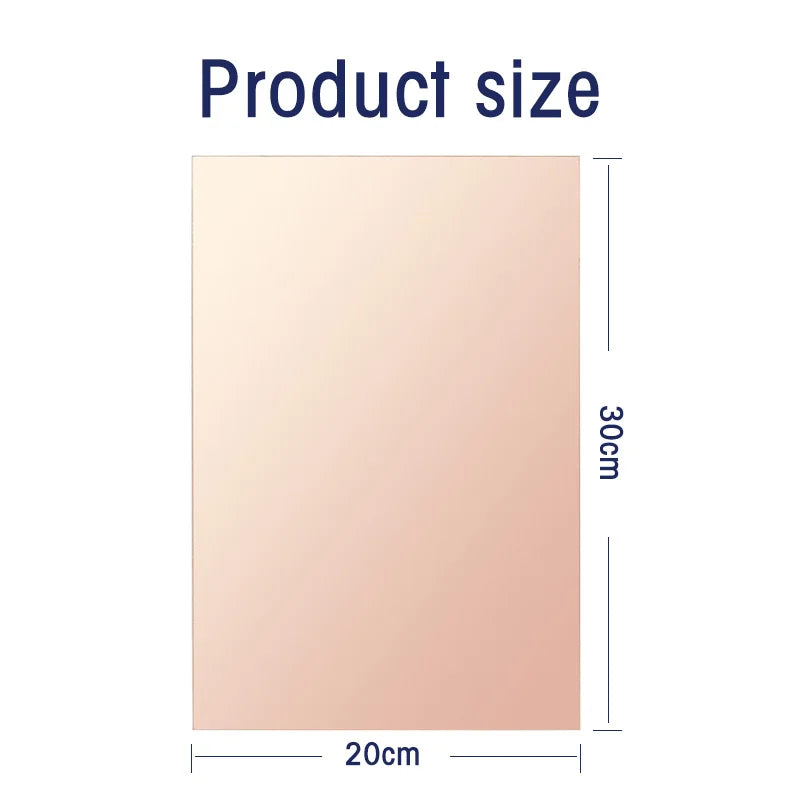 PCB Board FR4 Copper Clad Single Sided Prototype Laminate Circuit Board 7x10/10x15/15x20/20x30CM for DIY Electronics Projects