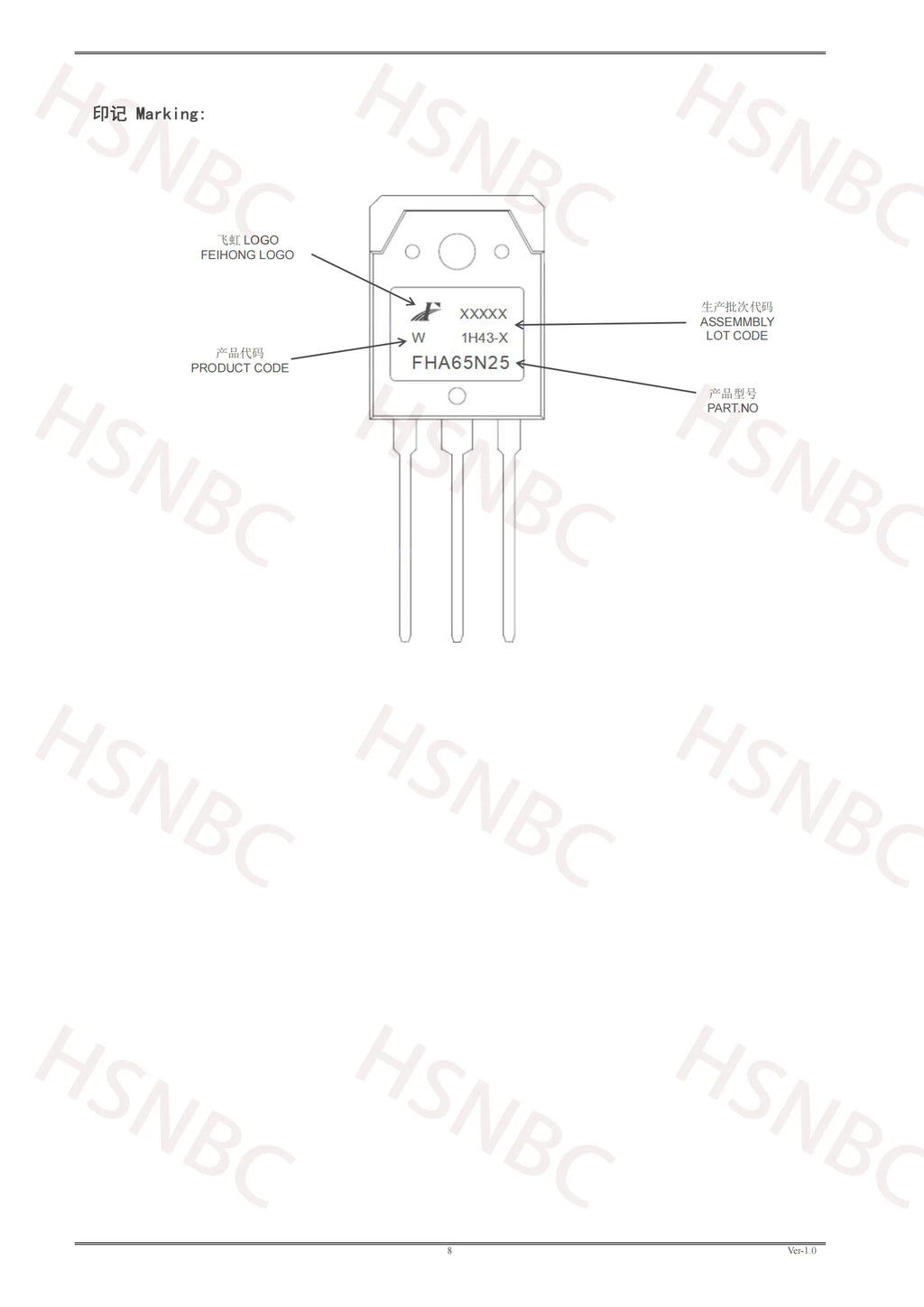 10PCS FHA65N25 65N25 FHA65N25W TO-3P 250V 65A N-channel Power MOSFET Transistor 100% New Original