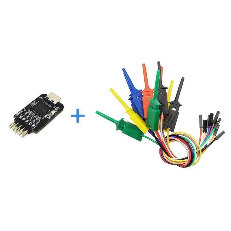 TYPE-C nanoDLA Logic Analyzer ARM FPGA Debug Tool Protocol Analysis 24MHz SampleRate 8 Channels Supports Windows/Linux/Mac