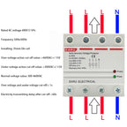 40A 63A 230V Din Rail Automatic Recovery Reconnect Over Voltage Under Voltage Protective Device Protection Relay