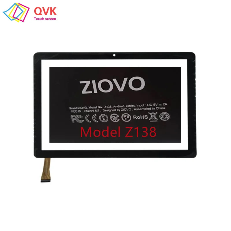 10.1Inch BlacK For ZIOVO Z138 Kids Tablet PC Capacitive Touch Screen Digitizer Sensor External Glass Panel