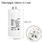 1Pcs CBB60 Run Capacitor 8uF-80uF 450V AC Double Insert 50/60Hz Cylinder White for Air Compressor Water Pump Motor