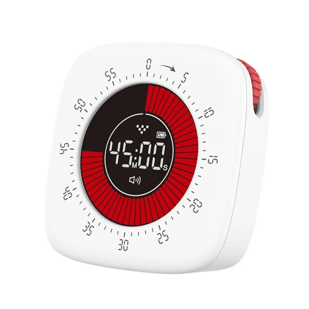 Rechargeable Visual Timer Digital 60 Minutes Timing Silcent Timers Mechanical Dual Time Clock Countdown Timer Teaching