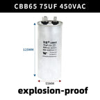 CBB65 450V Motor Capacitor Air Conditioner Compressor Start Capacitor 5uF 6uF 20uF 25uF 30uF 35uF 40uF 45uF 50uF 60uF 70uF