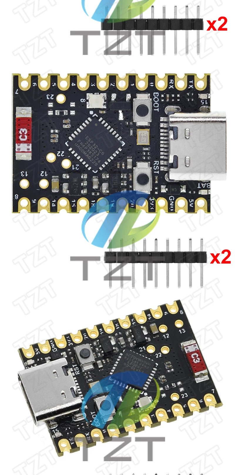 GREATZT ESP32-C6 SuperMini Development Board Microcontroller Programming Learning Controller Core Board