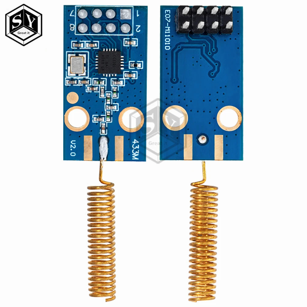 CC1101 10mW Wireless Module 433MHZ 868MHZ 300-1000M Long Distance Transmission With SMA Antenna Wireless Transceiver Module