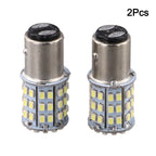 2PCS Small LED Bulbs ForSMD 1206 BAY15D 64SMD LED 1157 Dual Filament Brake Stop Tail Light Bulb Globe 12V Turn Signal Light