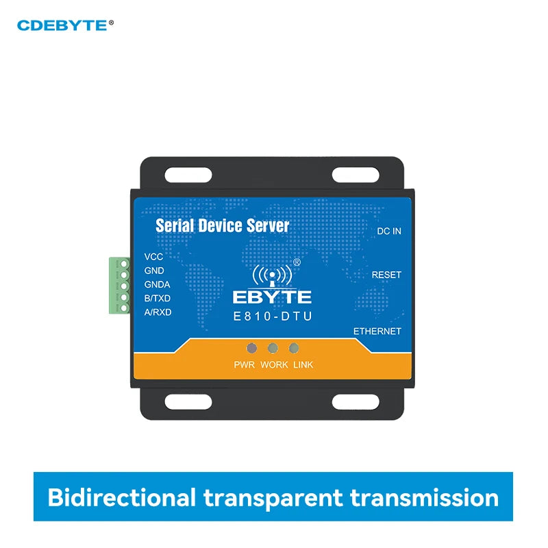 RS485/RS232 To Ethernet Serial Server Bidirectional Transparent Transmission Adaptive Network Rate CDEBYTE E810-DTU Series