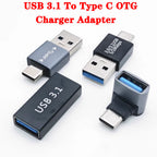 1pcs USB 3.1 To USB 3.0 OTG Charger Adapter Connector Type-C to USB Male To Type-c Adapt Converter for PC MacBook Car USB ipad