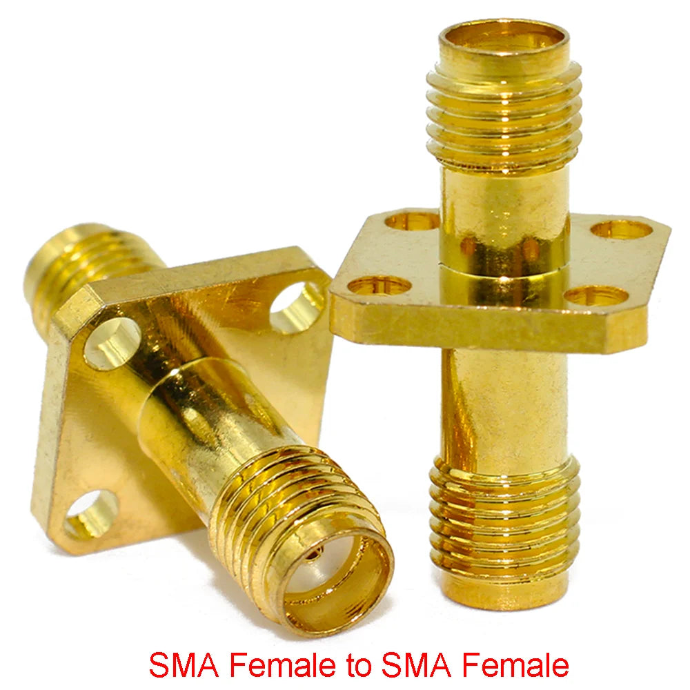 Connector SMA to SMA/ RP-SMA to SMA / RPSMA Male Plug & Female Jack Slide-on Straight RF Coax Adapter Connector