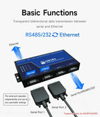 8-Channel Serial Server RS485/232/422 to RJ45 EBYTE NB183-V2 Upgraded Series ModBus RTU to TCP Build-in Watchdog MQTT/HTTP IOT