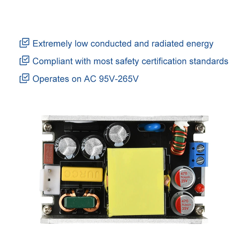 Compact GaN Power Supply Board AC 95-265V to Supply Board AC 95-265V to DC 24V 4A / 12V 8A 100W/150W High-Power Switching Power