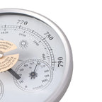 3 in 1 Barometer Thermometer Hygrometer Wall Mounted Large Display Indoor Climate Monitor Accurate Space Saving