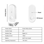Tuya Zigbee Motion Sensor Smart PIR Infrared Human Motion Detector Security Work With Gateway Smart Life APP Alexa Google Home