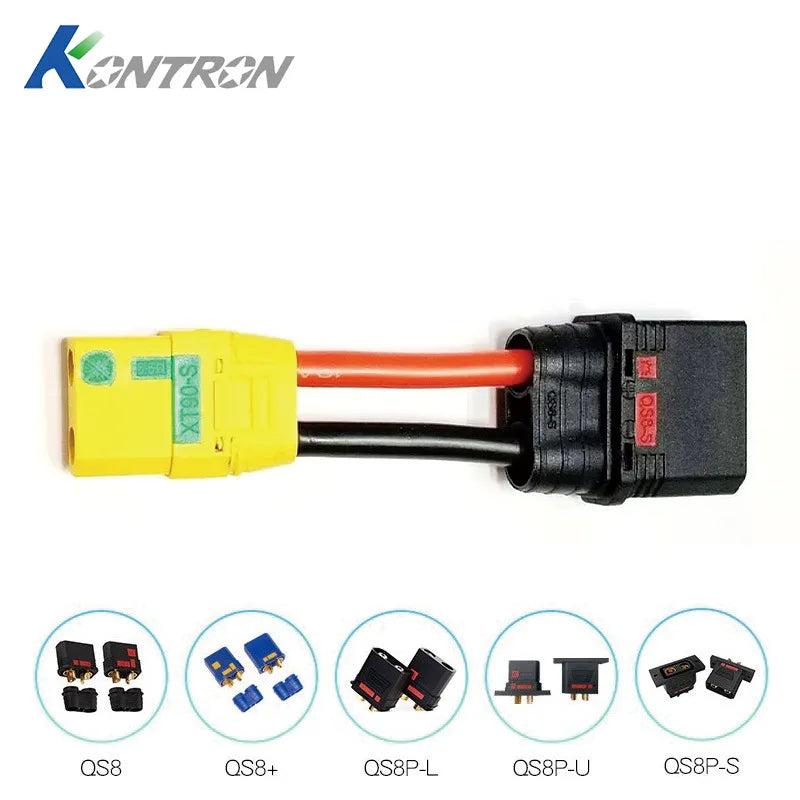 QS8 S To XT60 XT90 EC5 EC8 Anti Spark Connector Adapter Cable For Drone Electric Vehicle