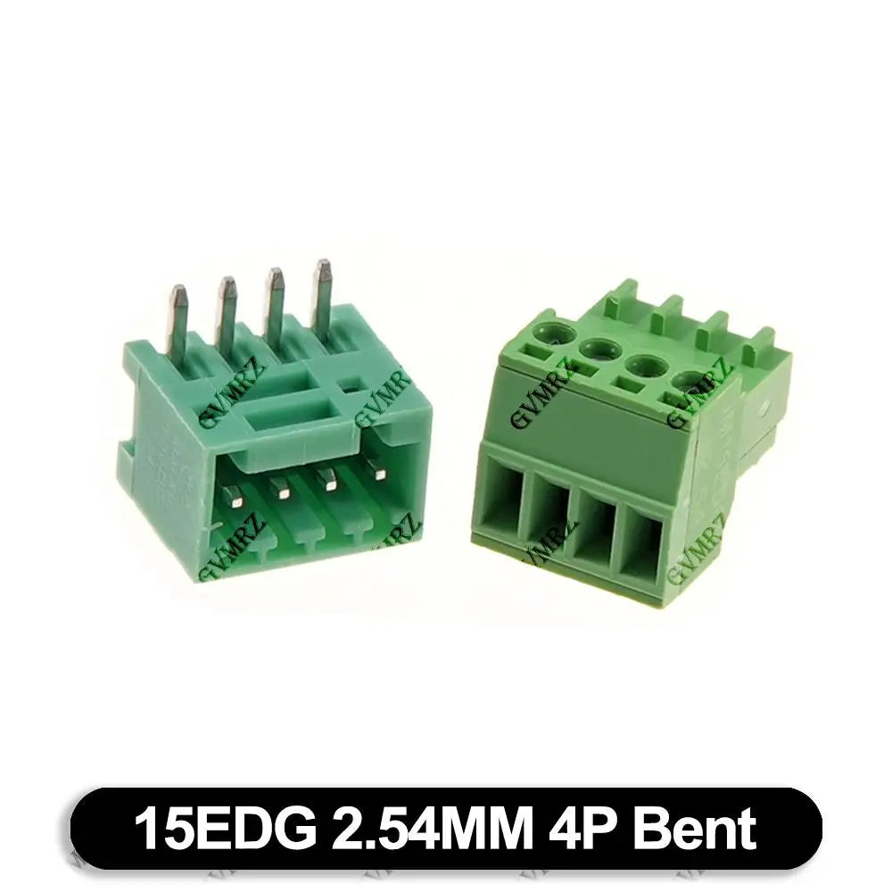 5Set 15EDG 2.54mm PCB Seal Screw Terminal Block 2 ~ 12 Pin KF15EDG Female Socket Pin Header Wire Connector +2.54 Male Plug 9P