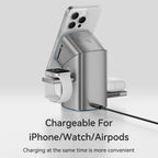 Qi2 Magnetic Wireless Charger Fast Charger 3-in-1 Intelligent Fast Charging 15W for IPhone 12/13/14/15/16 for Iwatch & AirPods