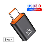 10A USB 3.0 To Type C Mini Fast Transfer USB Type C Female To USB PD Adapter Suitable for Mobile Computer Car Charger Converters