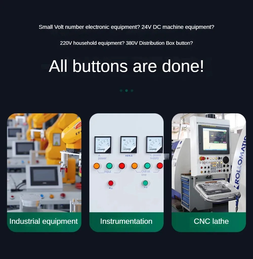 XB4 22mm Mushroom Emergency Stop Button Switch 10A Key Emergency Stop Power Push Button Switch 1NC 1NO Start Switch Red Green