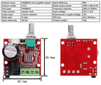 PAM8610 Digital Power Amplifier Board 2x15w Dual Channel Stereo Mini Class D 12V Mini Hi-Fi Audio Stereo Module 2X10W