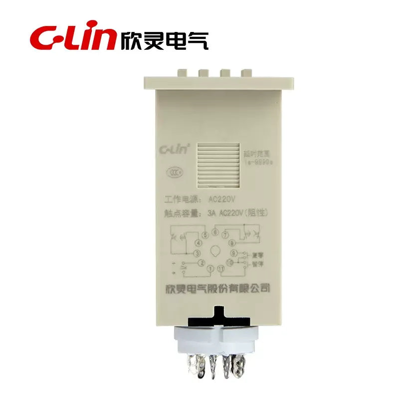 New C-Lin Time Switch Relay HHS1(JS14S) HHS1-1(DH14S) 9.9S 99S 99M 9.99S 99.9S 999S 999M 99.99S 9999S 99M59S AC380V AC220V DC24V