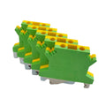 5Pcs UK2.5 USLKG-2.5N PE Din Rail Terminal Blocks Ground Universal Connector Screw Wire Conductor USLKG2.5
