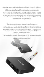 FiiO K11 DAC and Headphone Amplifier for Home Audio/PC, 6.35mm and Balanced 4.4mm, RCA, Coaxial, Optical, 1400mW, DSD256