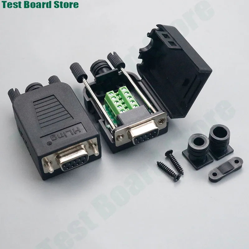 DB9/DB15/DB25 Male and Female Solderless Connector RS232/485 Transfer-Free Signals with Back Screw Terminal Adapter Board