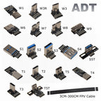 USB 2.0 Type C Ribbon Flat Cable Shielded Extension FPC Cable USB 2.0 USB-C 90 Degree Up/Down Angled Connectors 5CM-3M For TV PC