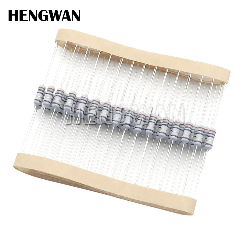 20pcs 1/2W 5% 0.5W Wire Wound Resistor Fuse Winding Resistance 0.1R 0.1 0.15 0.22 0.33 0.5 1 2.2 4.7 6.8 10 22 47 68 100 220 ohm