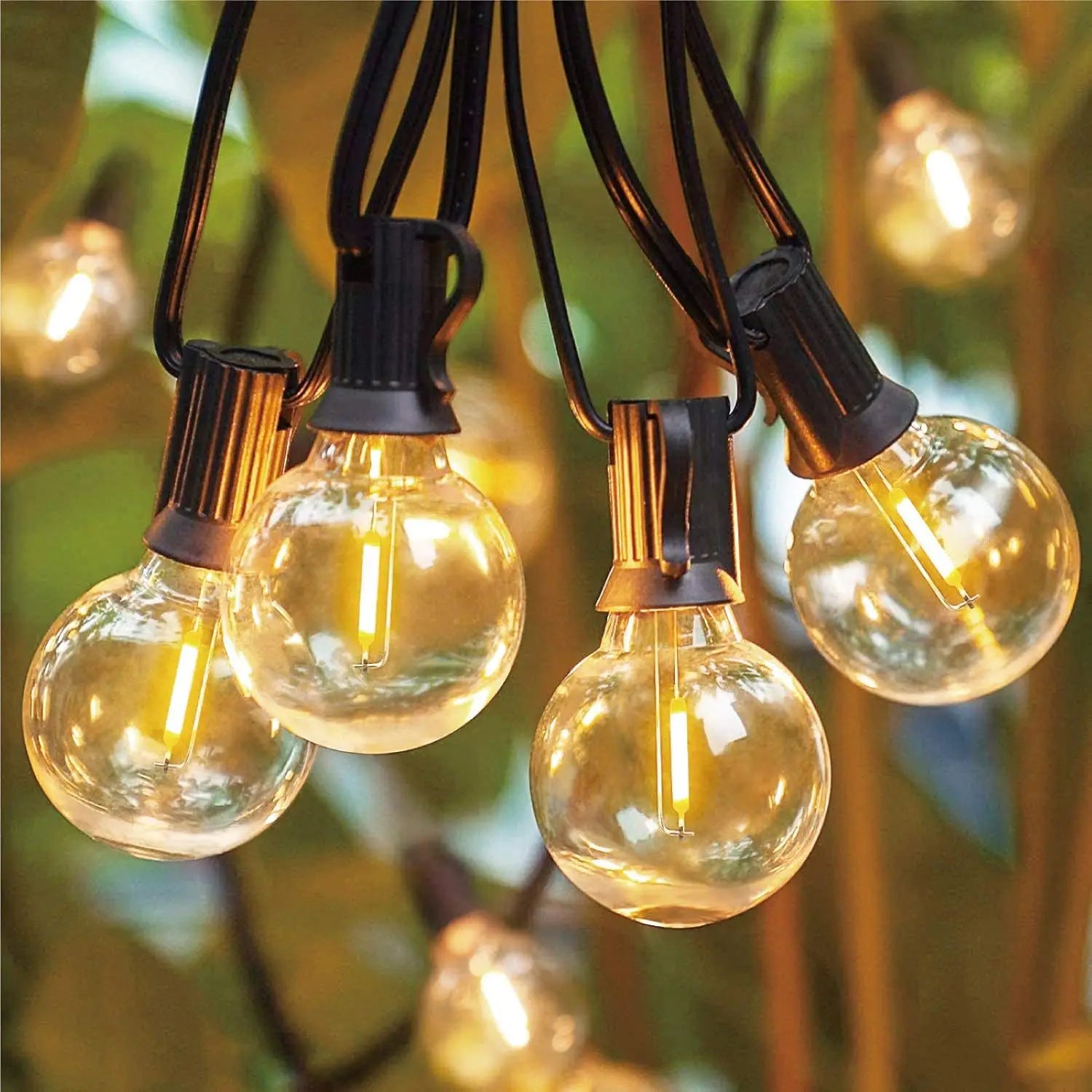 6PCS LED 1W 2W E27 3V 220V 110V Warm White Filament S14 Ready Bulb European US Standard Decoration Light String Replacement
