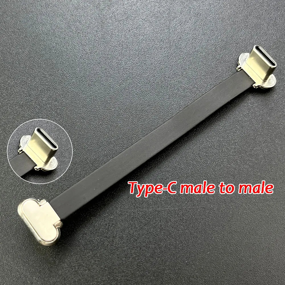 Type-C Micro USB Connector FPC 2Pin 3Pin W/ Resistor R1 Soft Flat Cable Male Charging Cable Fast Charge Wire Extention For Phone