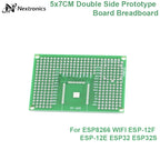 1/3/5/10PCS 5x7CM Double Sided Prototype PCB Board Protoshield for ESP8266 ESP-12F ESP-12E ESP32 ESP32S Arduino