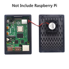 Raspberry Pi 4 Model B ABS Case Optional Cooling Fan Shell Box Fit for GPIO 3.5 Inch Touch Screen for Raspberry Pi 4