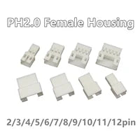 100pcs /LOT JST PH2.0 Straight/Curved Needle Connector 2Pin~16Pin Male Pin Header Right Angle 90°/180° 2.0mm Pitch