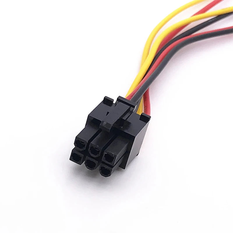 1/3/6pcs 2 IDE Dual 4pin Molex IDE Male to 6 Pin Female PCI-E Y Molex IDE Power Cable Adapter Connector for Video Cards