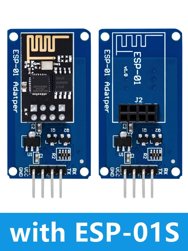 ESP8266 ESP-01 Serial WiFi Wireless Adapter Module 3.3V 5V Esp01 Breakout PCB Adapters Compatible For Arduino