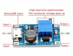 MT3608 DC-DC Adjustable Boost Module 2A Boost Plate Step Up Module with MICRO USB 2V-24V to 5V 9V 12V 28V SX1308 2A