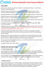 Bluetooth  Audio Receiver board with USB TF card Slot decoding playback preamp output A7-004 5V 2.1 Wireless Stereo Music Module
