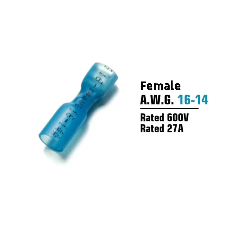 20/50/100PCS Male Female Heat Shrink Spade Crimp Terminal Waterproof Insulated Butt Electrical Wire Connector Cable Terminal Kit