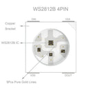 WS2812B LED Strip Bluetooth Wifi Music Controller Kit Individually Addressable Smart RGB LED Tape 30/60/74/96/144Leds/m USB DC5V
