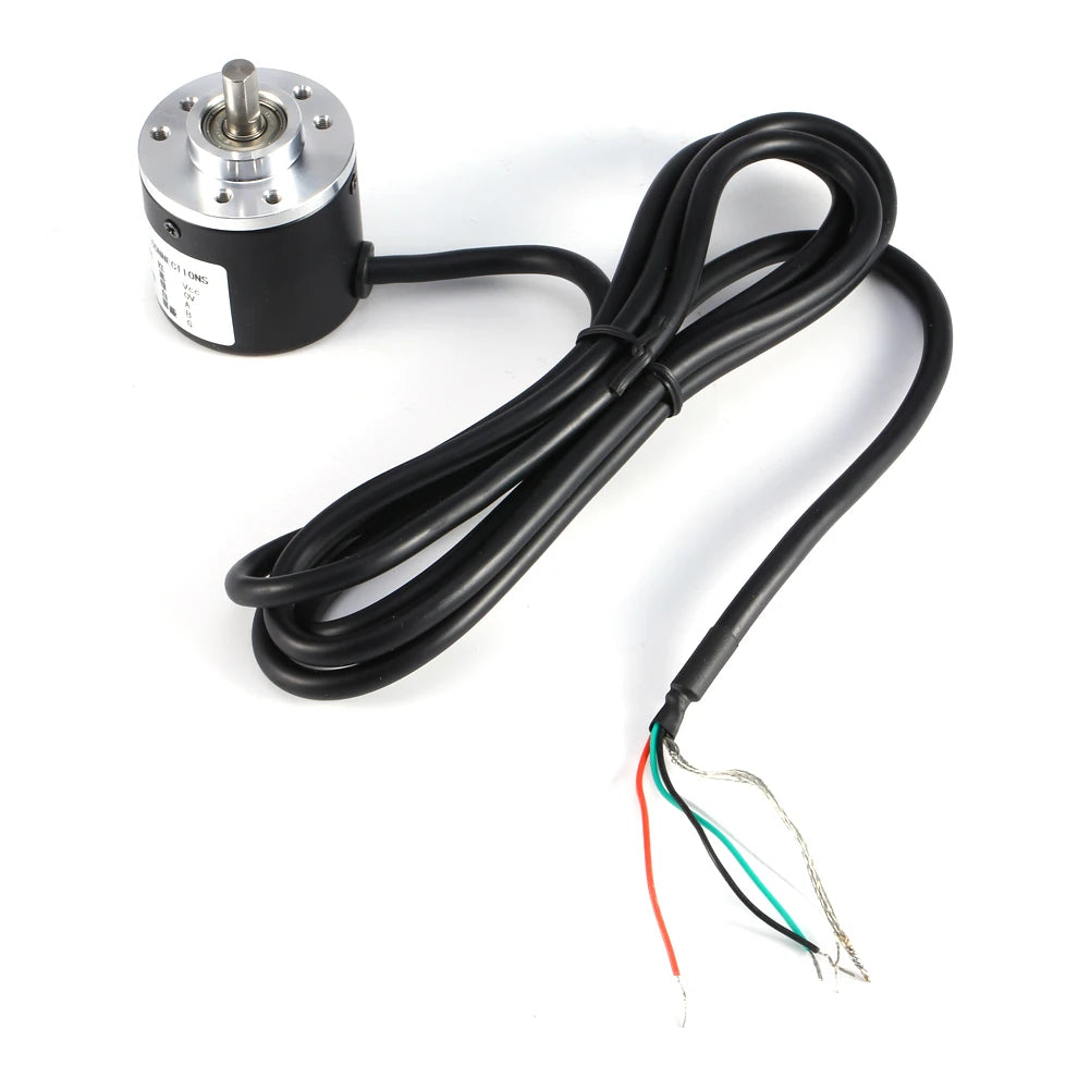 Encoder 600P/R Magnetoelectric Incremental Rotation Encoder 5V‑24V  2‑Phases Shaft 6mm Magnetoelectric Rotation Encoder